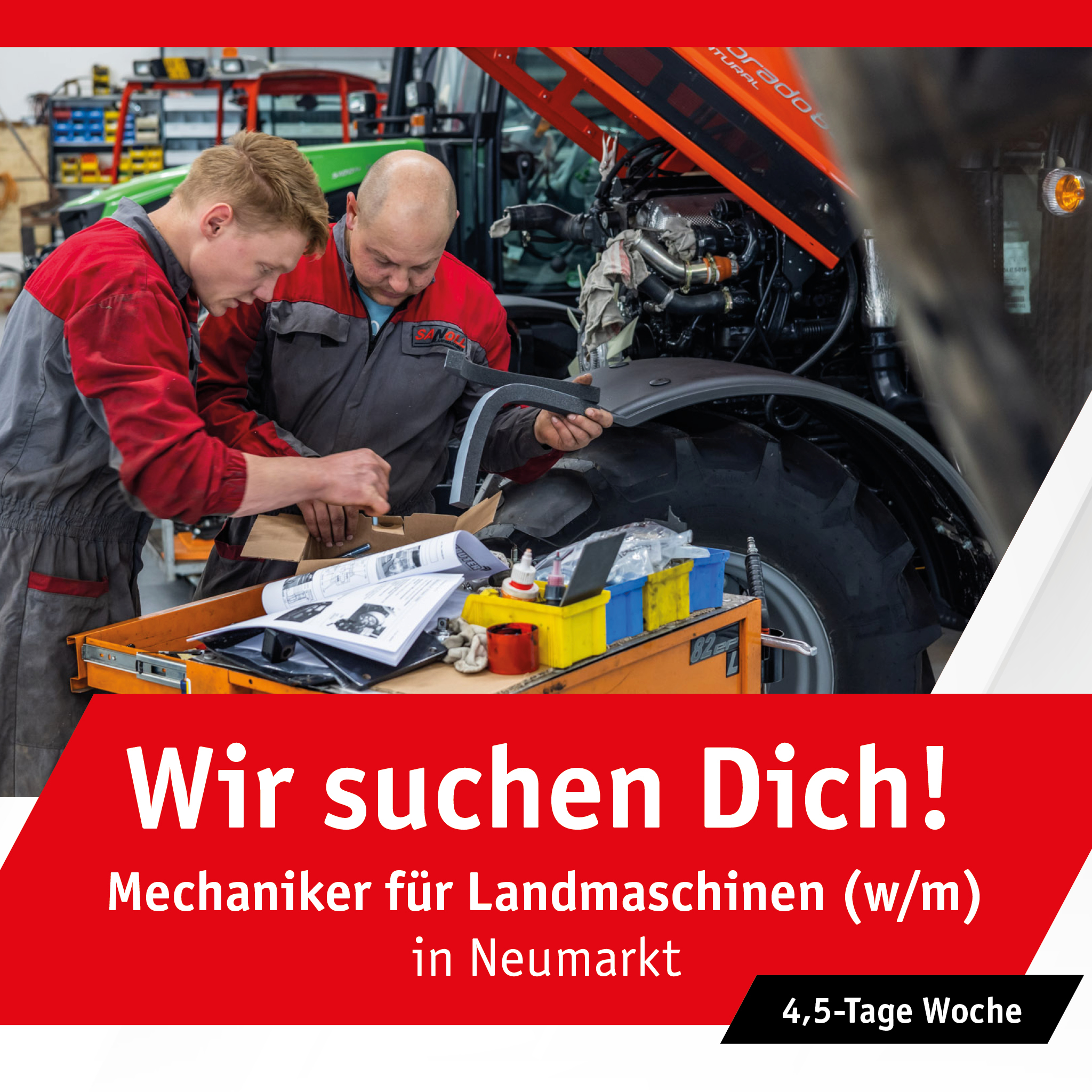 Wir suchen dich! Mechaniker für Landmaschinen (w/m) in Neumarkt